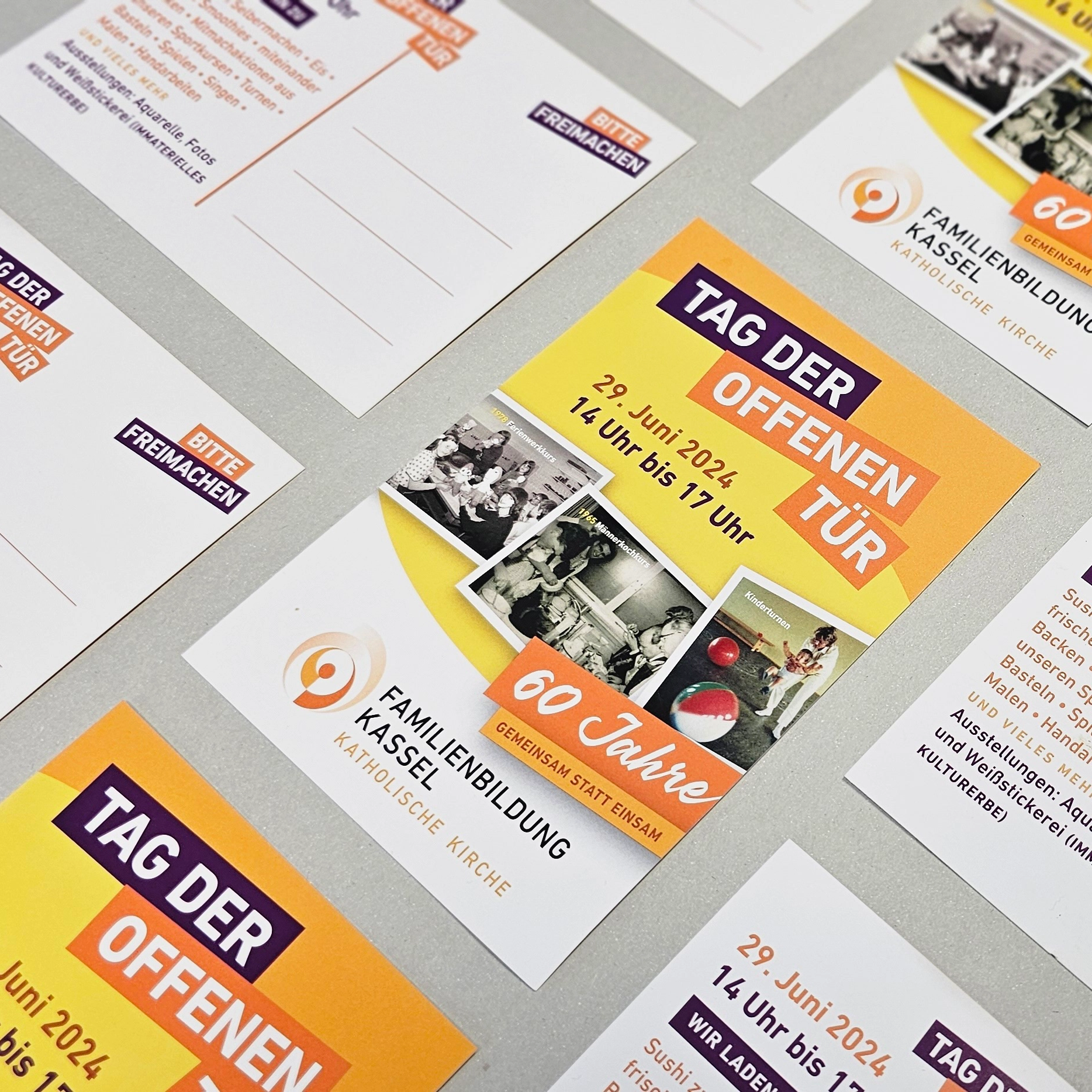 Flyer zum Tag der Offenen Tür der Familienbildungsstätte.