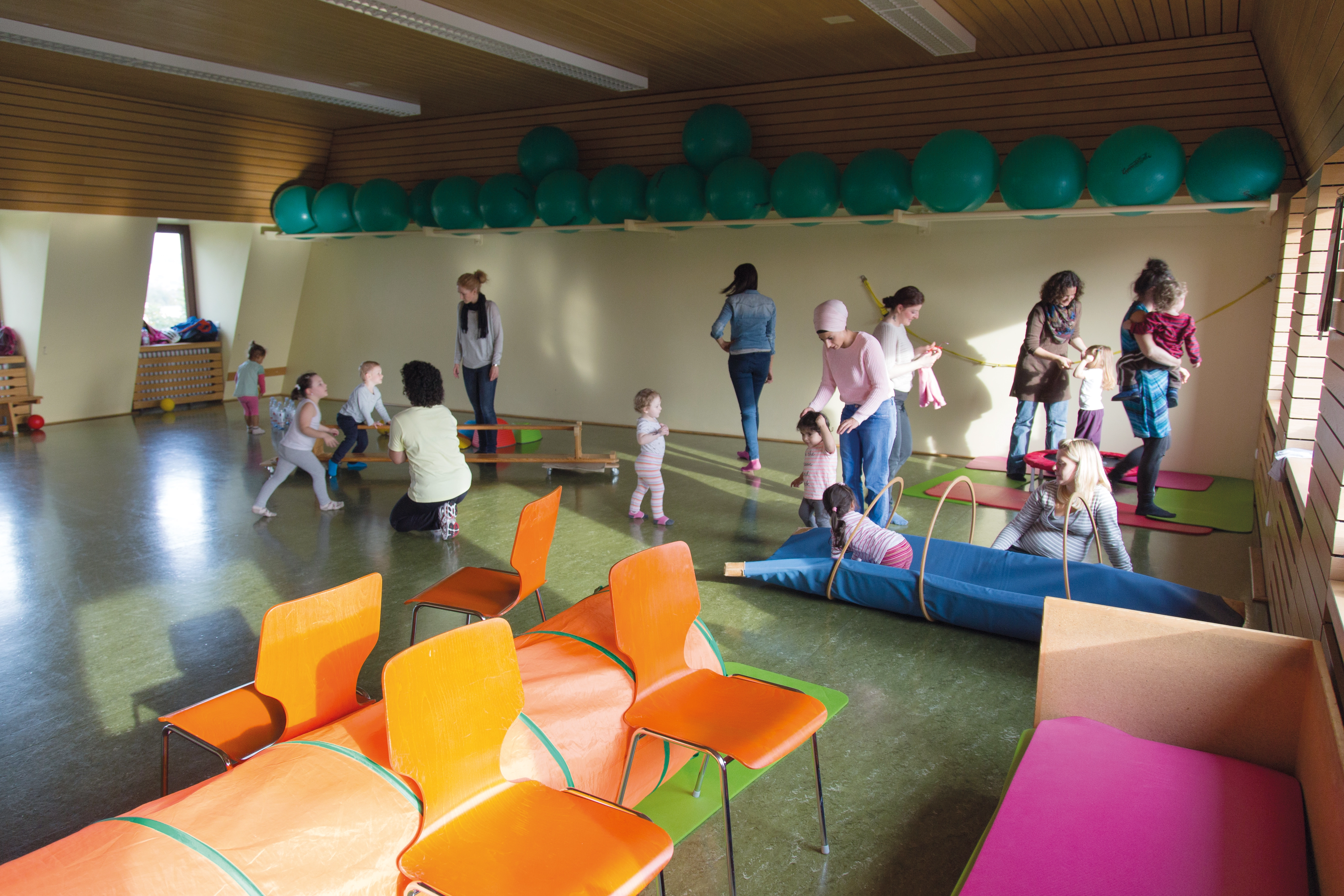 Foto vom Kinderturnen.