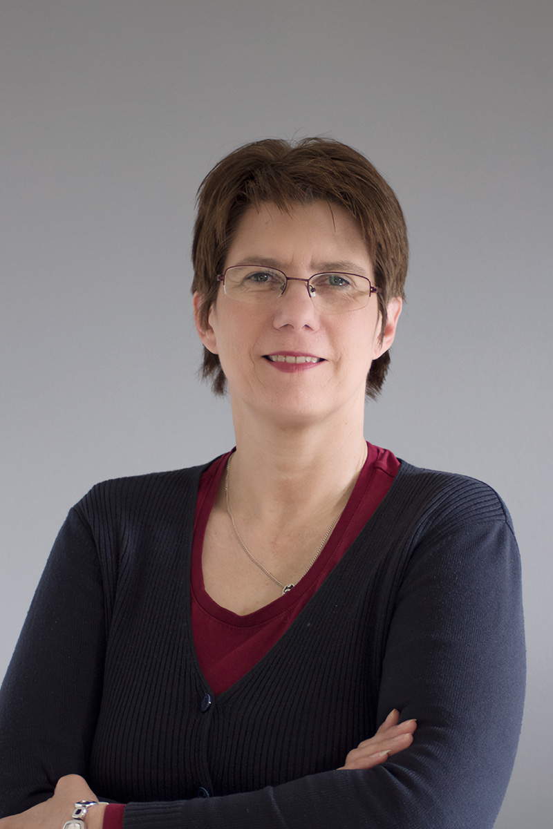 Porträt der Buchalterin Andrea Hawlitschek.